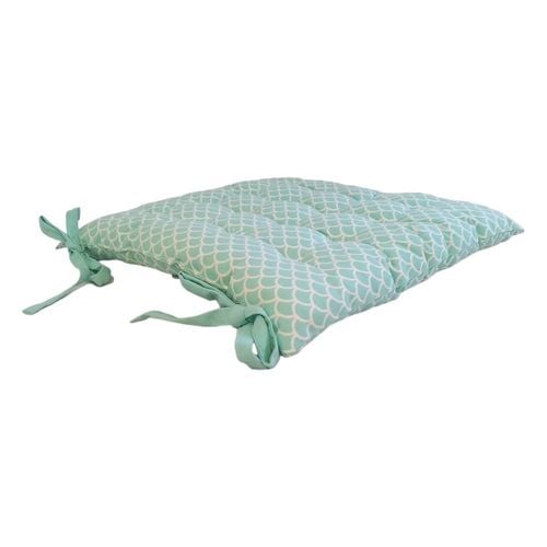 Poduszka na Krzesło Wiązana 40x40 Bawełna Miętowa na Arena.pl