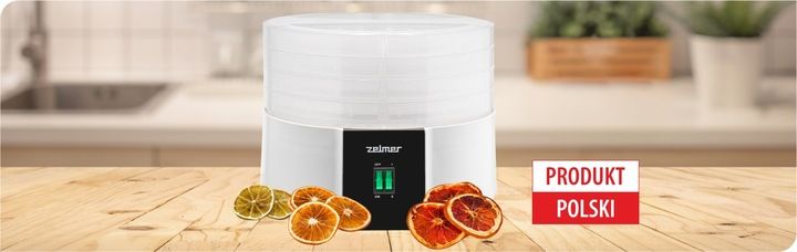 Suszarka spożywcza do grzybów Zelmer ZFD1010 520 W biała zdjęcie 2