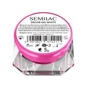 SEMILAC BIAŁY ŻEL DO ZDOBIEŃ PAZNOKCI DECOR GEL WHITE 5g