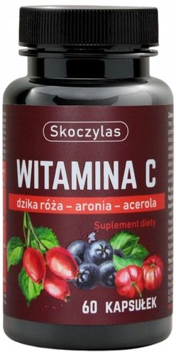 SKOCZYLAS Witamina C Trio DZIKA RÓZA ARONIA ACEROLA odporność 2x60 kapsułek na Arena.pl