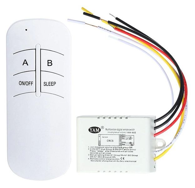 Sterownik zdalnego sterowania 2-drożny wł./wył. 220V bezprzewodowy zdjęcie 1