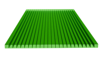 Poliwęglan komorowy 2000x700, zielony 6 mm na wymiar