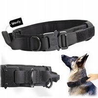 PROFESJONALNA OBROŻA TAKTYCZNA DLA DUŻEGO PSA METALOWA KLAMRA MOCNA XL