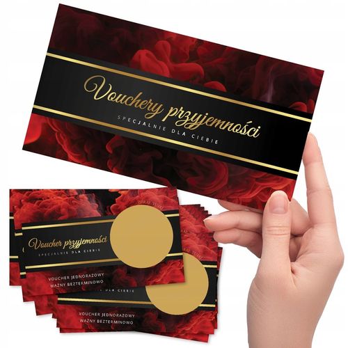 25x VOUCHERY PRZYJEMNOŚCI ZDRAPKI MIŁOŚCI walentynki Prezent Kupon +KOPERTA na Arena.pl