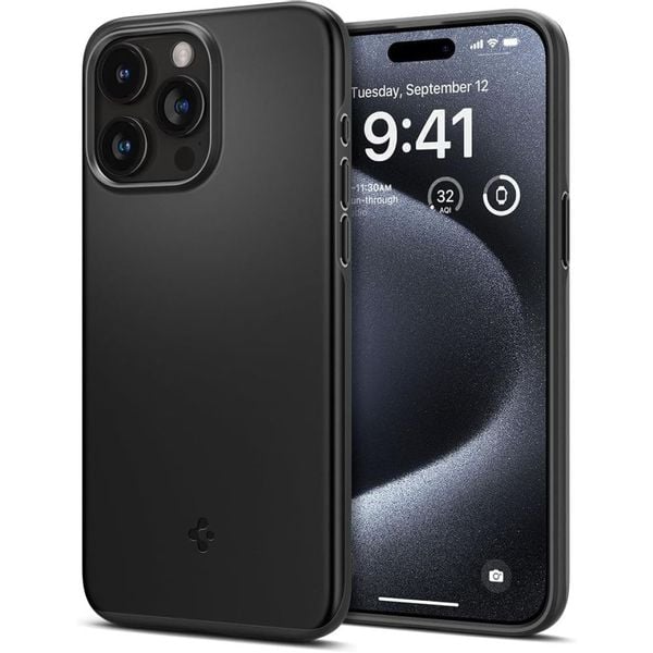 SPIGEN THIN FIT IPHONE 15 PRO BLACK zdjęcie 1
