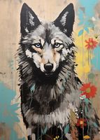 Plakat 50x70cm Przenikliwość Wilczej Natury