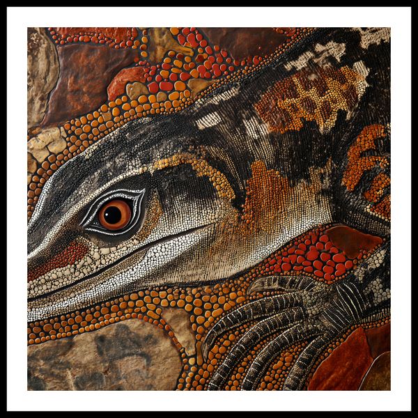 Plakat 80x80cm Oko Jaszczurki zdjęcie 3