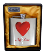 Piersiówka Gentelo Ze Stali Nierdzewnej W Kształcie Serca 180 Ml