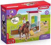 Schleich 42710 Boks dla koni z Hannah i Cayenne - Horse Club zestaw