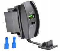 Ładowarka USB-A i USB-C 3,4A Gniazdo Samochodowe 12V 24V - HERON