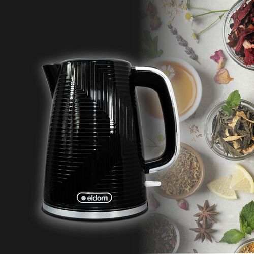 CZAJNIK ELEKTRYCZNY BEZPRZEWODOWY CZARNY 2200W 1,7l STRIX ELDOM C320C na Arena.pl