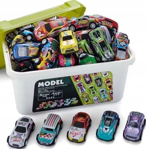 DUŻY ZESTAW SAMOCHODÓW METALOWE RESORAKI w walizce Autka AUTKO Z NAPĘDEM na Arena.pl