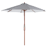Parasol ogrodowy ø 260 cm czarno-biały FERENTILLO