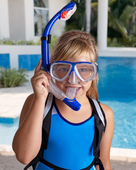 Zestaw Do Nurkowania Maska I Rurka Do Snorkelingu Pływania Niebieski Dla