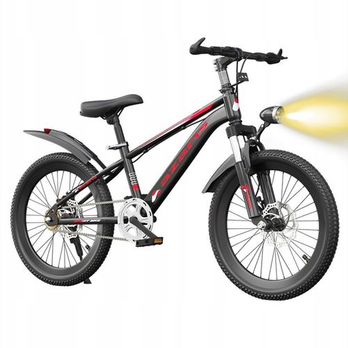 ROWER DZIECIĘCY ROWEREK 20 CALI TARCZE KOŁA BOCZNE AMORTYZATOR PRZERZUTKI na Arena.pl