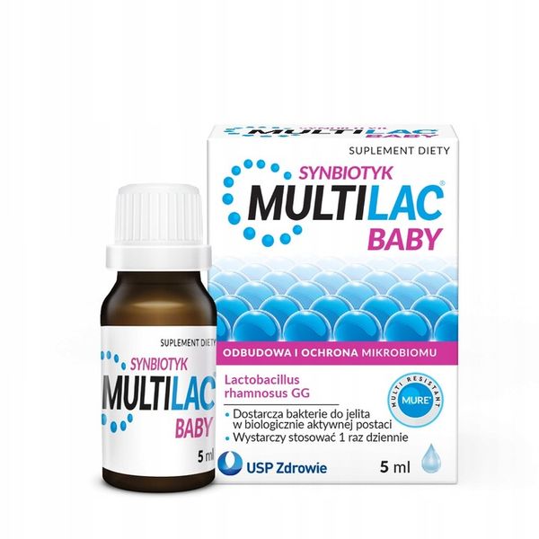 MULTILAC BABY synbiotyk dla dzieci krople 5ml zdjęcie 1
