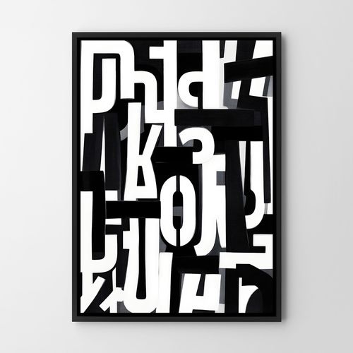 Plakat litery typografia 70x100 cm na Arena.pl