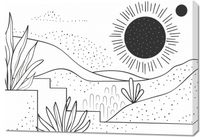 Obraz 100x70cm Linearny Pejzaż