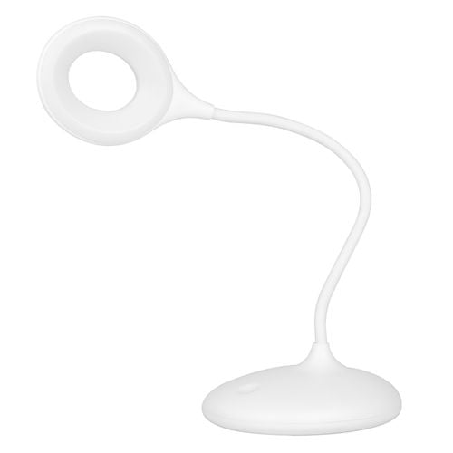 Lampka ring led snake na biurko biała na Arena.pl