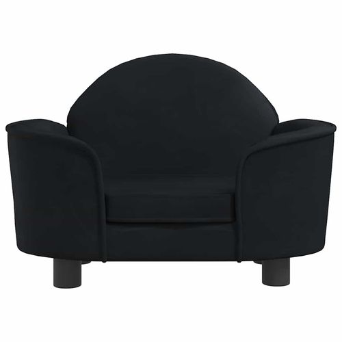 Legowisko dla psa, czarne, 66x40x45 cm, aksamitne na Arena.pl