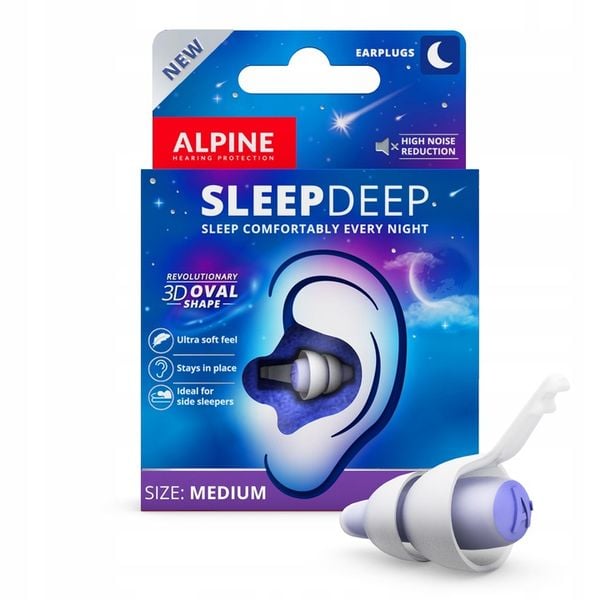 Alpine SleepDeep zatyczki do uszu do spania (para) zdjęcie 7