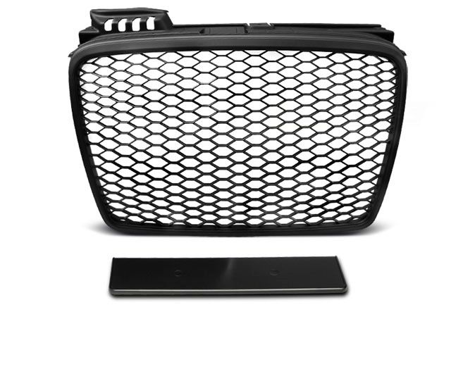 GRILL AUDI A4 (B7) RS-TYPE 04-08 MATT BLACK zdjęcie 1