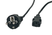 POS AC cable C13-YJT3[10A]-CEE7/7-YJ-03[10A] H05VV-F3G1,0 L=5000 black