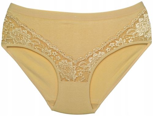 MAJTKI damskie bawełniane KORONKOWE BAWEŁNA figi rozmiar 3XL x 6 sztuk na Arena.pl