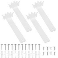 Wspornik do półki ściennej Korona biały retro vintage 12,5cm zestaw 4szt