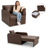 Łóżko dziecięce sofa kanapa rozkładana pojemnik brąz DENIS 3B Family Meble