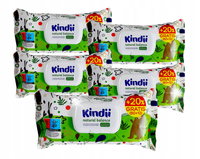 Chusteczki nawilżane dla niemowląt i dzieci Kindii Natural Balance 5 PACK