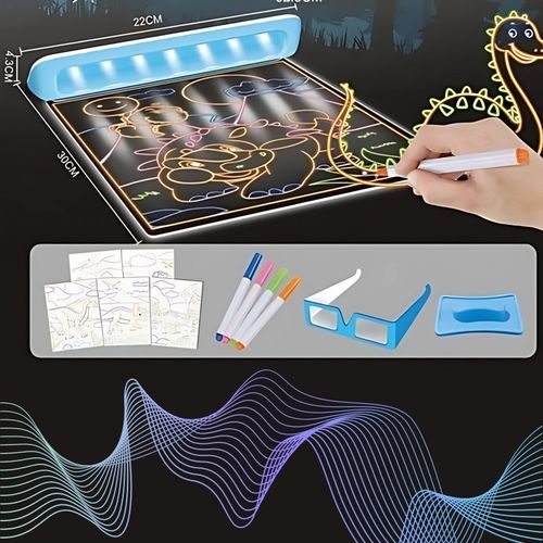 WOOPIE Magiczna Tablica 3D Podświetlenie LED do Rysowania na Arena.pl