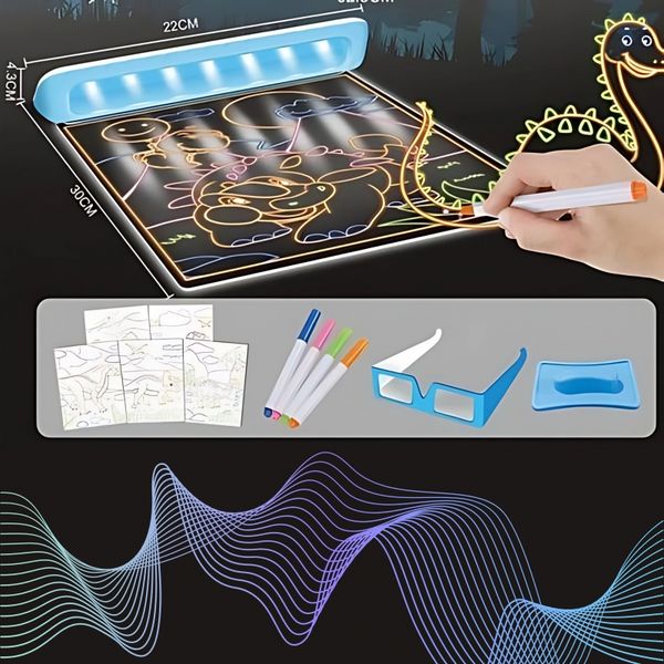 WOOPIE Magiczna Tablica 3D Podświetlenie LED do Rysowania zdjęcie 5