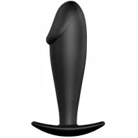 pretty love formula plug silikonowy czarny z ergonomicznym uchwytem