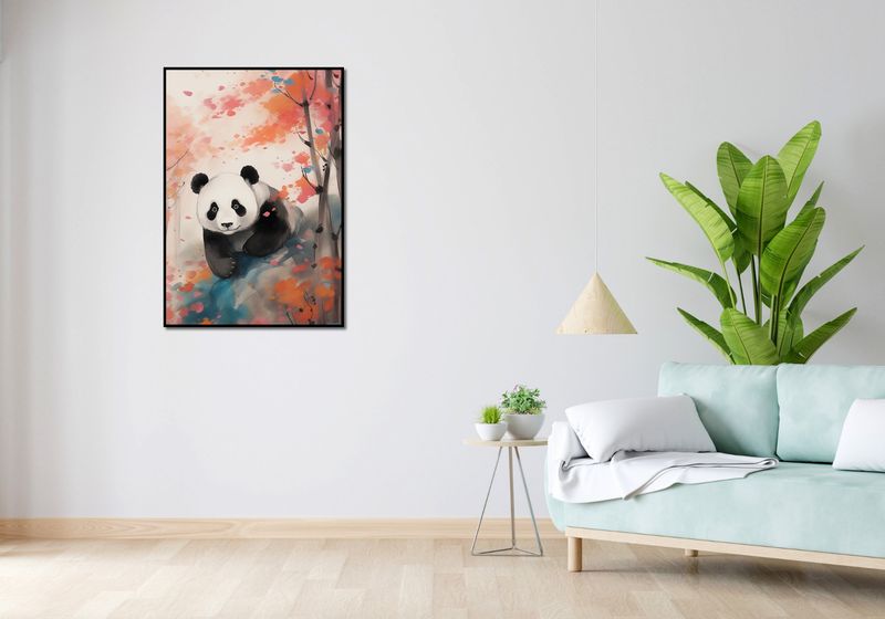Plakat 68x98cm Panda wśród Klonów zdjęcie 4