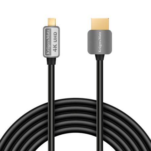 Kabel HDMI - micro HDMI 3m 4K Kruger&Matz na Arena.pl