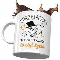 Dla Sprzątaczki Kubek Na Urodziny Na Prezent Z Nadrukiem Ze Zdjęciem