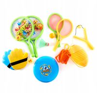 2X ZESTAW ZABAWEK OGRODOWYCH RAKIETKI CATCHBALL PROCA