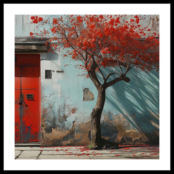 Plakat 60x60cm Widok Na Dawne zdjęcie 3