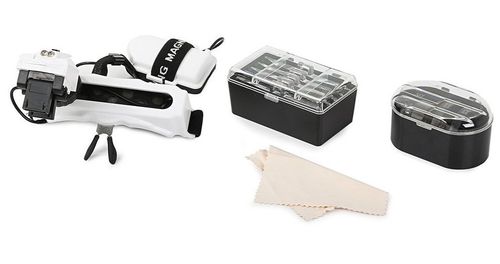 OKULARY LUPA CZOŁÓWKA Z LATARKĄ FUNKCJONALNA na Arena.pl