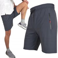 SPODENKI Męskie SPORTOWE szorty TRENING rozciągliwe KIESZENIE NA ZAMEK, M