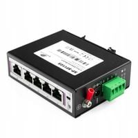 Switch 5-portowy PoE 4x 10/100M 1x RJ45 Uplink Spacetronik Zasięg do 250m