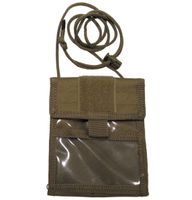 Saszetka z paskiem na szyję coyote tan