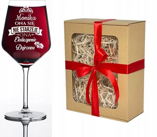 Kieliszek do wina XXL z grawerem prezent dla niej Dzień Kobiet WALENTYNKI na Arena.pl