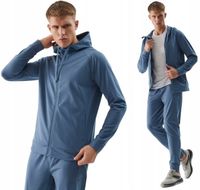 4F Męska Bluza TRENINGOWA z Kapturem Oddychająca Szybkoschnąca TFSWM268 > L