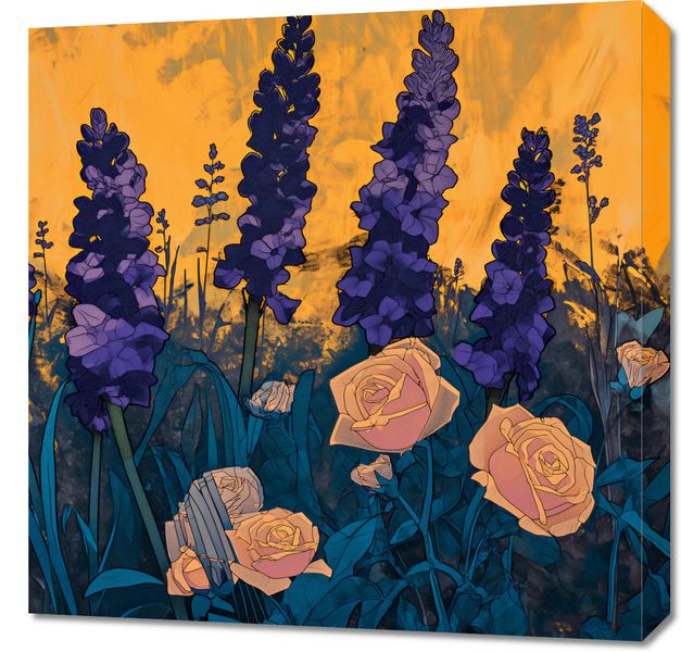 Obraz 60x60cm Złoty Ogród zdjęcie 1