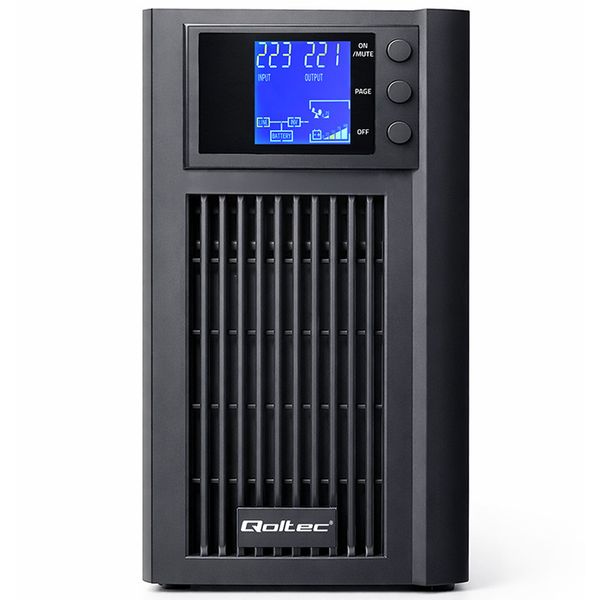 Qoltec UPS 3kVA 2400W Pure Sine Wave AVR LCD zdjęcie 11