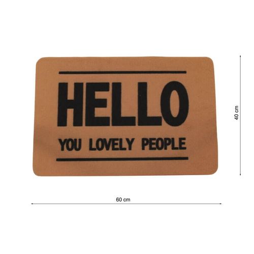 Wycieraczka wejściowa antypoślizgowa 40×60 cm – mata pod drzwi z napisem "HELLO" H24040-5 na Arena.pl