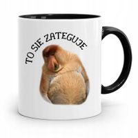 Kubek Czarny Nosacz Janusz To Sie Zateguje Prezent Z Nadrukiem Ze Zdjęciem