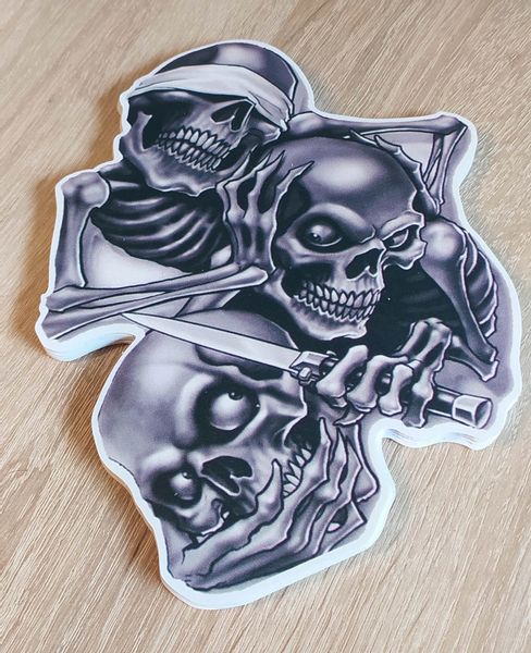 Skrytobójca wlepka sztylet Vinyl ślepiec naklejka Kostucha Śmierć Ciii ... zdjęcie 3